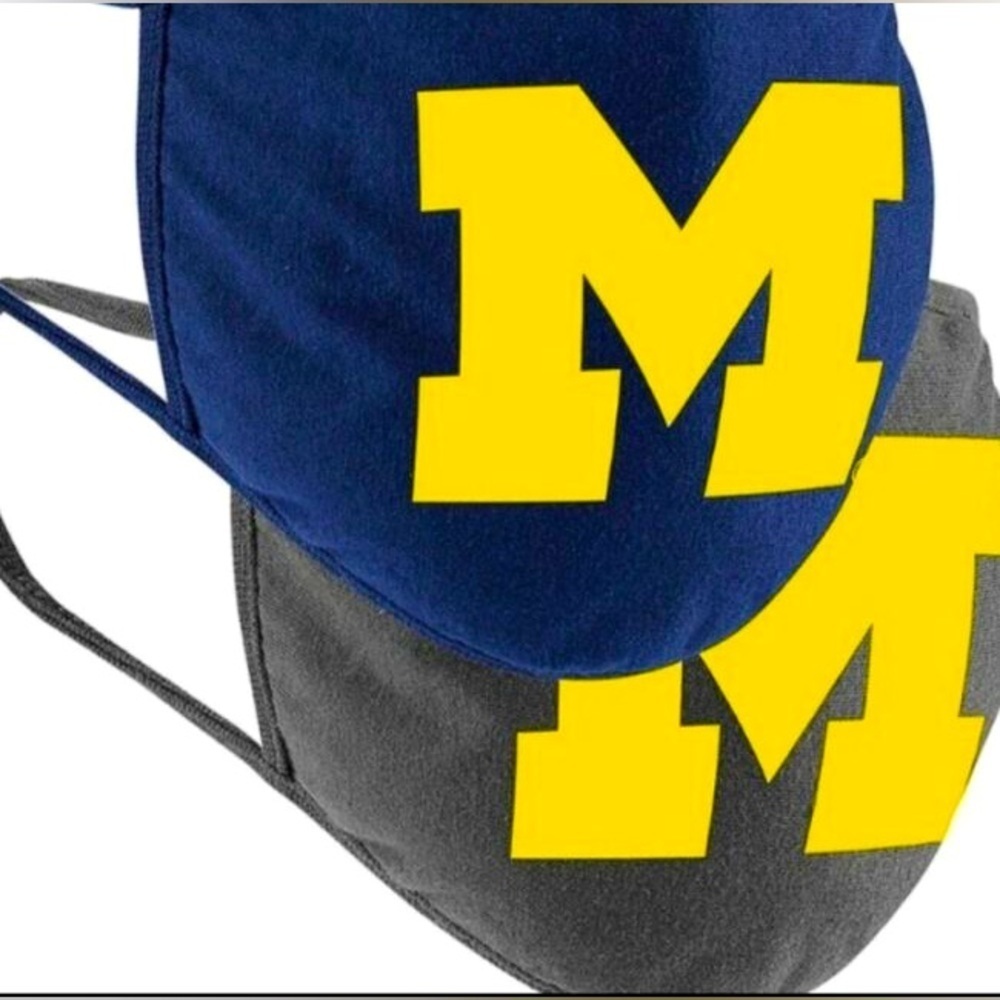 Michigan Wolverines Face Masks New With Tags